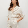 Slouchy pleated shorts